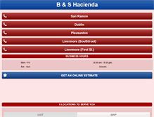 Tablet Screenshot of bshacienda.com